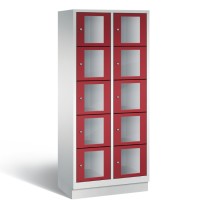 CLASSIC Locker with transparent doors (10 wide compartments)